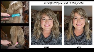 Let'S Straighten A Heat-Friendly Synthetic Wig Using 2 Different Hot Tools!!!  You Can Do This,