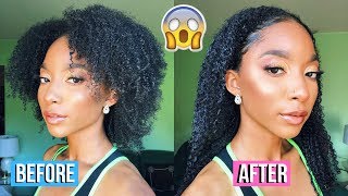 How To: Install & Style Clip-Ins For Type 4 Natural Hair (I Tried The Wet Look) | Betterlength
