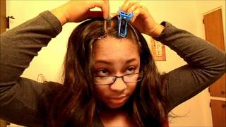 How I Put On My U-Part Wig Ft. Exotic Hair La U-Part Wig Cap