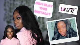 Watch Me Install My First Ever Closure Wig!| 5X5 Hd Body Wave Unit| Unice Hair