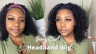 Jerry Curl Headband Wig Review--Amazon Nadula Hair