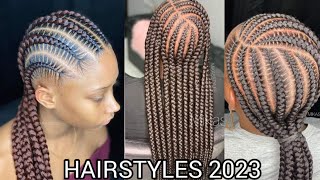  Amazing Cornrows Hairstyles Compilation 2023 |  Hair Braiding Styles For African Women #Hairstyle