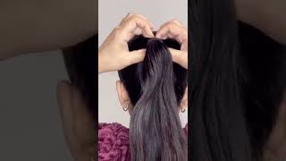 Easy & Effective High Ponytail Hack Ever...Loved This Hack  #Hair #Hairstyles #Hairstyle #Shorts