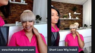 How To Install Short Pixie Blonde Wig Using Bold Hold Lace Tape
