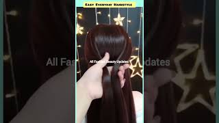 Selfmade Hairstyle For Wedding Party #Trending #Viral #Hairstyletutorial #Partyhairstyles #Shorts