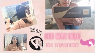 Ghd Max Wide Hair Straightener Unboxing + How To Use + Review!