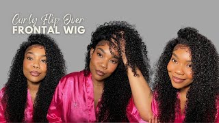 The Most Hyper-Realistic Edges Realistic Looking Wig! Flip Over Method Frontal Ft Unice Hair