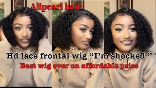 Install & Style Alipearl Affordable Kinky Curly Bob Wig With Me | Best Wig Ever 10/10