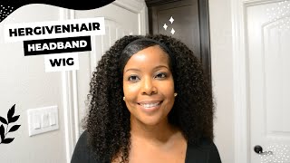 Honest Review | Hergivenhair Headband Wig Unboxing And Review