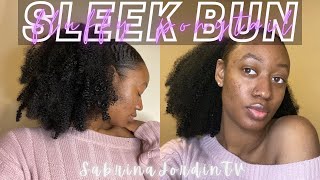 How To: Sleek Bun With Fluffy Ponytail | 4C Natural Hair