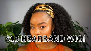 Headband Wig Over Starter Locs | $15 Natural Looking Wig From Amazon