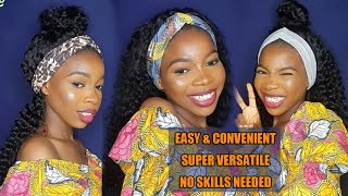 Super Versatile! Very Soft Curly Hair! The Perfect Headband Wig For Protective Styling Ft Myfirstwig