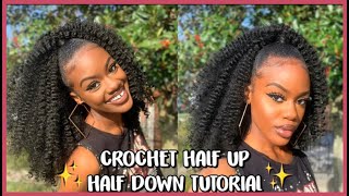 Crochet Half Up Half Down Tutorial | Adaisha Miriam