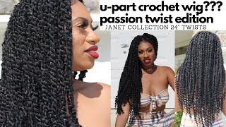 U-Part Crochet Wigs??? Ft. Janet Collection 24" Passion Twists