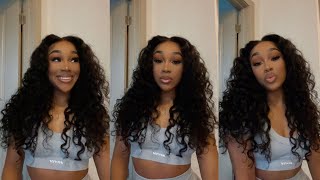 Perfect Daily Wig-Luvme Hair Undetectable Invisible Lace Water Wave 13X4 Frontal Lace Wig