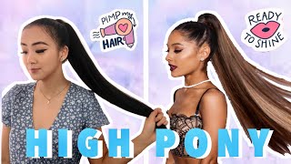 Trying Ariana Grande'S High Ponytail Look | Insert Name Here (Inh) Hair Extensions | Review + D