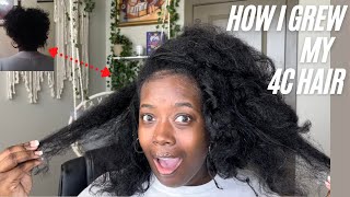 How To Grow Healthy Thick 4C Natural Hair | Do This!