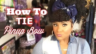Easy High Ponytail With A Bang | How To Tie A Pinup Bow