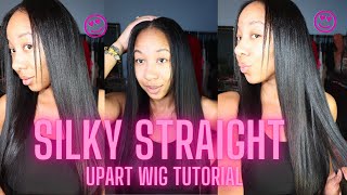 How To Make And Install A U-Part Wig | Silky Straight Hair | Divamehair