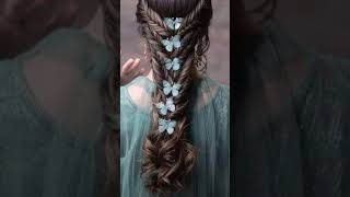 Party Hairs Style'S 2023  #Shorts #Youtubeshort #Short #Hairstyle #Butterfly