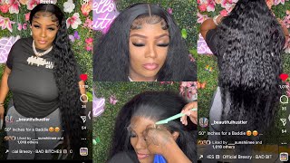 50 Inches Bust Down| Deep Wave Hd Lace Wig | Thebhslay