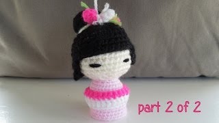(Crochet - Part 2 Of 2) How To Crochet A Kokeshi Japanese Doll - Yarn Scrap Friday