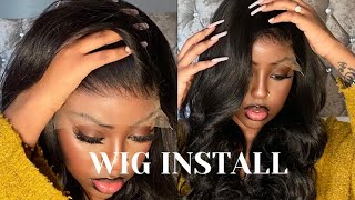 "How To Install A Glueless Wig With A Pre-Plucked Hairline - Beginner Friendly Tutorial!"