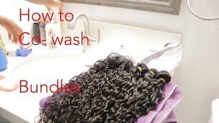 How To Co-Wash Bundles Ft Ali Pearl Loose Deep Wave