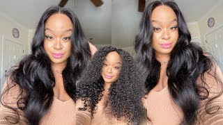 Best Affordable Pay 1 Get 2 Wigs | Glueless Curly And Straight Closure Wigs | West Kiss Hair