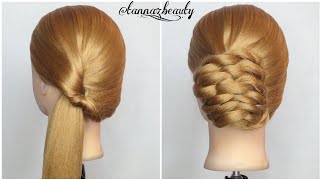 Simple Bridal Hairstyle For Reception || Low Messy Bun Hairstyle Long Hair