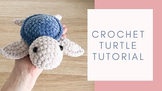 Easy Crochet Turtle (Tiktok 2021) Tutorial | Free Amigurumi Animal Pattern For Beginners