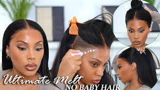 True Scalp! The Ultimate Melt No Baby Hair  | Kinky Straight 360 Wig Install