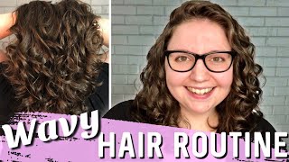 My Wavy Hair Routine | Fine, Medium Porosity | Curly Girl Method