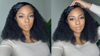 Super Natural Kinky Curly Wig Install W/ 4C Edges | Ft. Luvme Hair