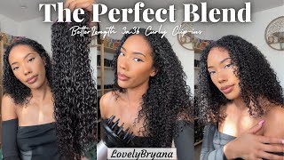The Perfect Blend | Wash Day Volume & Length | 3A/3B Curly Clips Ins | Betterlength X Lovelybryana