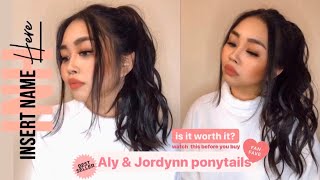 Insert Name Here Review & Try On | Inh Hair Aly Ponytail & Jordynn Ponytail | Life With Ezra