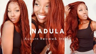 Beginner Friendly Auburn 13X4 Swiss Lace Wig Review - Installing Ft. Nadula Hair