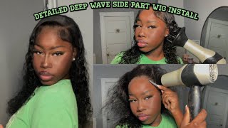 Deep Water Wave Wig Install (For Beginners) | Ariluvsfrenchfries |