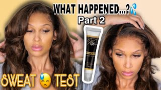 Sweatproof Glue..?  Pt.2 Pre-Plucked Frontal Deep Part Lace Wig | Extreme Hold Glue Wig Install