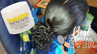 Toddler Boy Hairstyles 11 || Curly Kids Haircare || Updated Wash Day + Low Ponytail