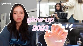 Glow Up 2023 || Hair, Nails, Thrifting, Skincare, Exercise, Self Care
