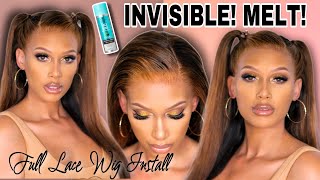 10X Hold! ... Melt Lace Like A Pro! Scalp Full Lace Wig Kiss Colors Lace Bond Adhesive Wig Install