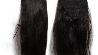How To Make Drawstring Ponytail Wig Using Old Wig/Cyndywax