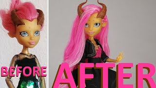 Doll Hair Reroot: Long Haired Gilda Goldstag Make-Over [Monster High]