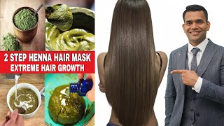 2 Step Henna Hair Mask For Extreme Hair Growth  - Dr. Vivek Joshi