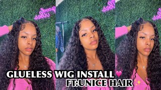 28 Inch 5X5 Hd Closure Wig Install (Glueless) Ft: Unice Hair