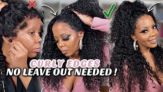 Whoa  No Edges? No Problem Realistic Curly Edges Hairline No Plucking Natural 13X6 Hd Lace Wig