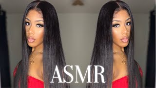 Asmr | The Perfect Straight Closure Wig | Beauty Forever Install & Review