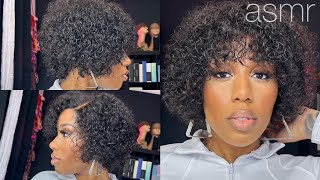 Asmr | Installing A Curly Pixie Wig?? | Luvme Hair