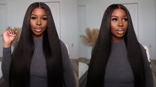 Is This My Hair?Most Realistic Hairline No Baby Hair Kinky Straight Wig Install Ft. Nadula Hair